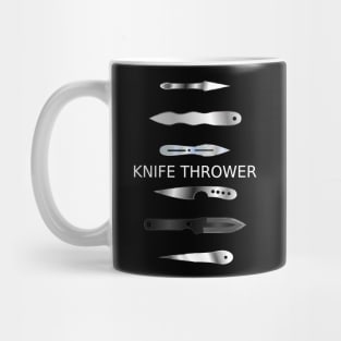 Knife Thrower Throwing Knife Assortment Mug